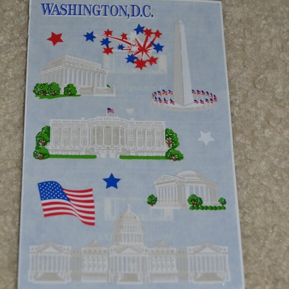 NIP Mrs GROSSMANS Grossman's 2 Sheets WASHINGTON DC CAPITOL SCRAPBOOK Sticker - Picture 1 of 2